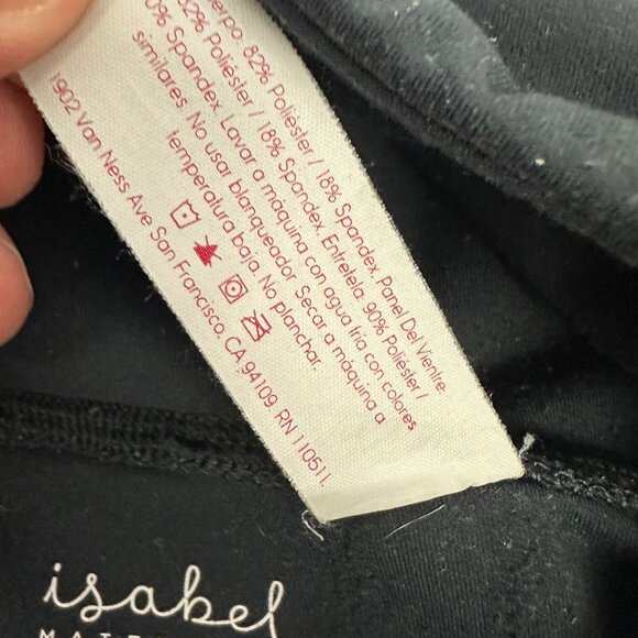 Isabel Maternity Ingrid & Isabel Leggings Size L Womens Black Full Panel - Picture 5 of 9